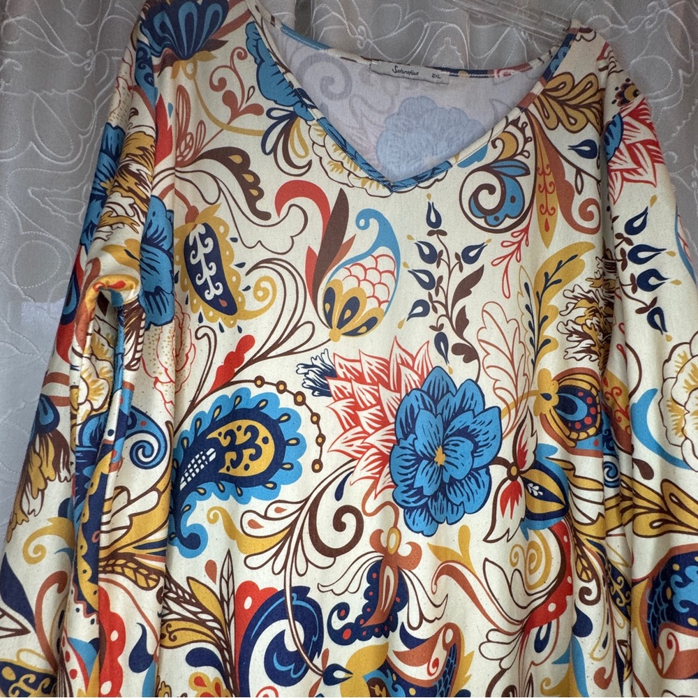Colorful Floral Women's Top